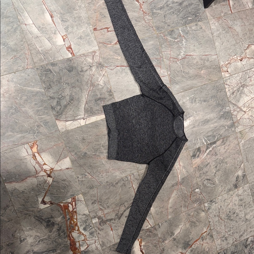 Fabletics Gray Long Sleeve Top - image 1